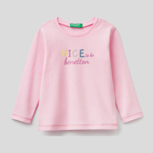 Футболка з довгими рукавами United Colors of Benetton 3I9WC15BX.P-09H 90 см (8033379810804) ТОП в Черкасах