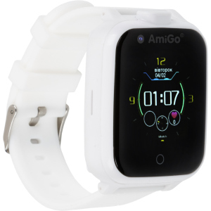 Детские смарт-часы с видеозвонком AmiGo GO006 GPS 4G WIFI Videocall White (dwswgo6w) лучшая модель в Черкассах
