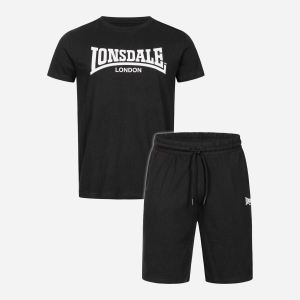 Комплект (шорты + футболка) Lonsdale Moy 117193-1500 L Black/White (4251522374940) ТОП в Черкассах