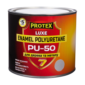 Емаль поліуретанова LUXE PU-50 PROTEX 2.4кг коричнева