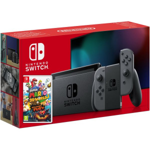 Nintendo Switch Gray (Upgraded version) + Гра Super Mario 3D World + Bowser's Fury (російська версія)