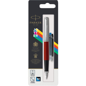 Ручка перова Parker Jotter 17 Standart Red CT FP M блістер (15 716) ТОП в Черкасах