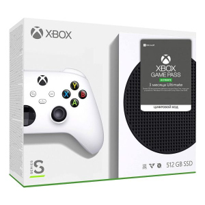 Microsoft Xbox Series S 512Gb + Xbox Game Pass Ultimate (3 місяці) ТОП в Черкасах