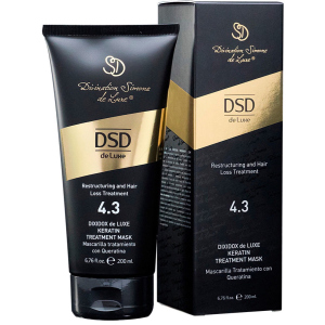 Восстанавливающая маска с кератином DSD de Luxe 4.3 Keratin Treatment Mask для улучшения структуры волос и стимуляции их роста 200 мл (8437011863096) ТОП в Черкассах