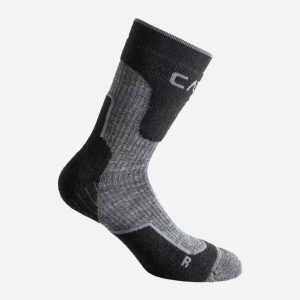 Шкарпетки CMP Trekking Sock Wool Long 3I49277-41YF 39-42 Nero-Grey (8057153059418) ТОП в Черкасах