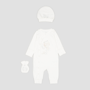 Комплект (чоловічок + шапка + мішечок) Фламінго 113-204 56 см Молочний (4829960126652) в Черкасах