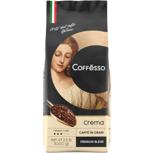 Кофе в зернах Coffesso Crema 1000 г (8001681575018) ТОП в Черкассах