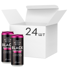 Упаковка слабоалкогольного напою Riga Black Balsam Currant Cocktail 5% 0.33 л x 24 шт (4750012000845) в Черкасах