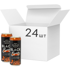 Упаковка слабоалкогольного напою Riga Black Balsam Spritz Cocktail 5% 0.33 л x 24 шт (4750021009853) ТОП в Черкасах