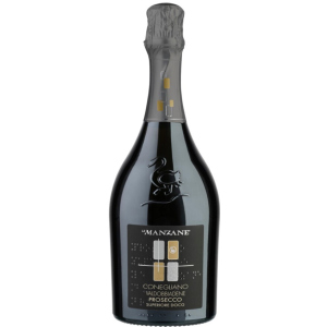 Вино ігристе Le Manzane Conegliano Valdobbiadene Prosecco Superiore Docg Brut біле, брют 0.75 л 11.5% (8033040890029) краща модель в Черкасах