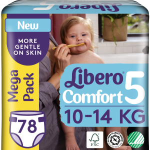 Підгузки Libero Ліберо Comfort 5 10-14 кг 78 шт одноразові (7322541083346) ТОП в Черкасах