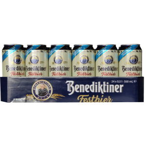 Упаковка пива Benediktiner Festbier светлое фильтрованное 5.8% 0.5 л х 24 шт (4102430075095) надежный