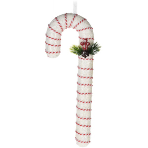 Елочная игрушка Christmas Decoration Конфеты 110х55х330 мм Белая (CAA130020_белый) лучшая модель в Черкассах