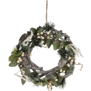 Вінок новорічний Christmas Decoration 30 х 8 х 30 см (YZB004090)