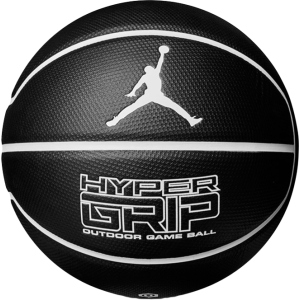 М'яч баскетбольний Nike Jordan Hyper Grip 4P Size 7 Black/White/White/White (J.000.1844.092.07) краща модель в Черкасах