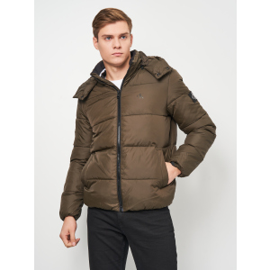 Пуховик Calvin Klein Jeans Essentials Non Down Jacket J30J319057-LBL L Black Olive (8719854518938) краща модель в Черкасах