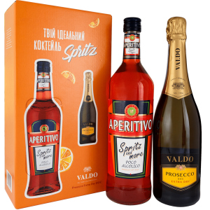 Набор Ликер Dilmoor Aperitivo Spritz 1 л 11% + Вино игристое Valdo Prosecco DOC Extra dry Spumante Bianco 0.75 л сухое белое 11% (91128841088) ТОП в Черкассах