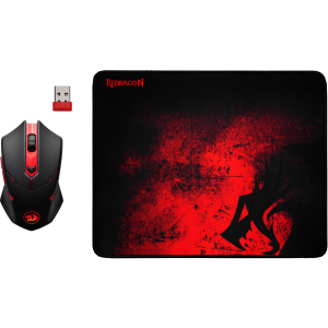 Комплект Игровой Redragon M601WL-BA Black-Red (78227) лучшая модель в Черкассах