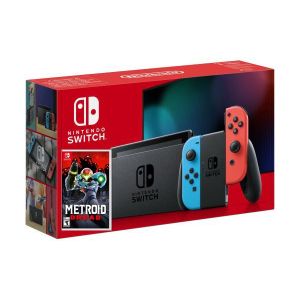 Nintendo Switch Neon Blue-Red (Upgraded version) + Игра Metroid Dread (русская версия) лучшая модель в Черкассах