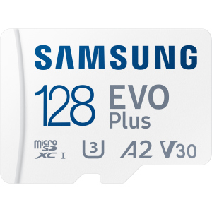 купити Samsung EVO Plus microSDXC 128GB UHS-I Class 10 + адаптер SD (MB-MC128KA/RU)