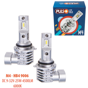 Автолампи Pulso M4-HB4 9006/LED-chips CREE/9-32v/2x25w/4500Lm/6000K (M4-HB4 9006) краща модель в Черкасах