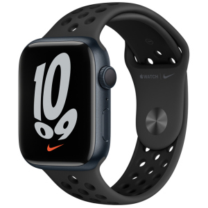 Смарт-годинник Apple Watch Series 7 Nike GPS 45mm Мідний світлий Case with Anthracite/Black Nike Sport Band (MKNC3UL/A) в Черкасах