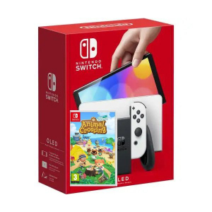 Nintendo Switch (OLED model) White + Гра Animal Crossing: New Horizons (російська версія) ТОП в Черкасах