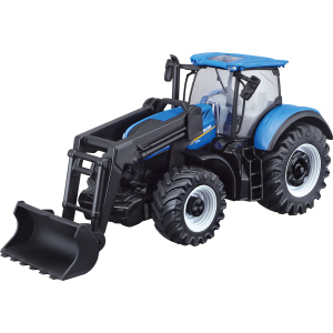 Модель серії Bburago Farm Трактор New Holland T7.315 з фронтальним навантажувачем, синій 1:32 (4893993316328) ТОП в Черкасах