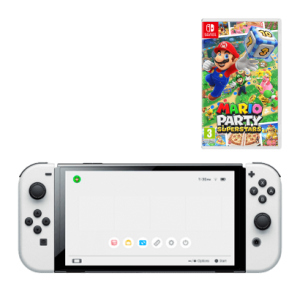 Набір Консоль Nintendo Switch OLED Model HEG-001 64GB White Новий + Гра Mario Party Superstars в Черкасах