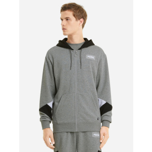 Толстовка Puma Rebel Fz Hoodie 58574403 S Medium Gray Heather (4063697499249)