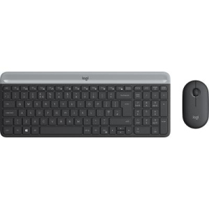 Комплект (Клавіатура Миша) Logitech MK470 Wireless Slim Graphite (920-009206)