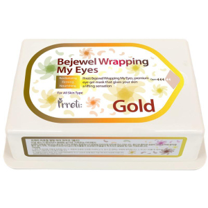 Гідрогелеві патчі для очей Prreti Bejewel Wrapping My Eyes Gold із золотом 60 шт (8809541194450) ТОП в Черкасах