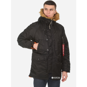 Парку Alpha Industries Slim Fit N-3B Parka 4XL Black/Orange в Черкасах