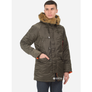 Парка Alpha Industries Slim Fit N-3B Parka S Replica Grey/Orange ТОП в Черкассах