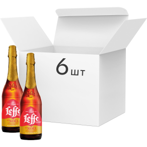 Упаковка пива Leffe De Noel темное 6.6% 0.75 л х 6 шт (5410228201106) лучшая модель в Черкассах