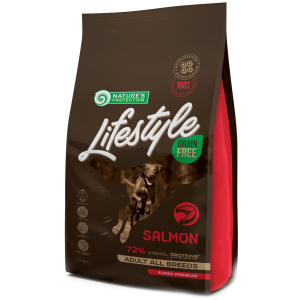 Сухий беззерновий корм для собак Nature's Protection Lifestyle Grain Free Salmon Adult All Breeds 1.5 кг (NPLS45677) (4771317456779) ТОП в Черкасах