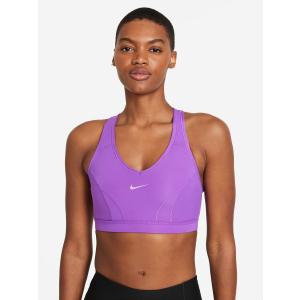 хороша модель Спортивний топ Nike W Nk Swsh Icnclsh Vneck Bra CZ7712-528 XL Фіолетовий (194957220977)