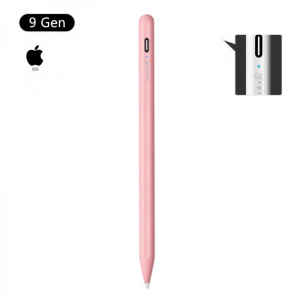 Стілус для планшета Apple iPad 2018-2021 Goojodoq 9 Gen Magnetic Type-C 1.2mm Pink