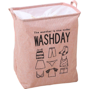 Корзина складная для белья и игрушек Organizers Washday Розовая (2000992409612) ТОП в Черкассах