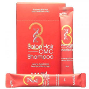 Набір шампуню, що відновлює, з амінокислотами Masil 3 Salon Hair CMC Shampoo Stick Pouch 8 мл х 20 шт (8809494545682)