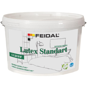 Латексная краска Feidal Latex Standart 5 л (4820232440698) надежный