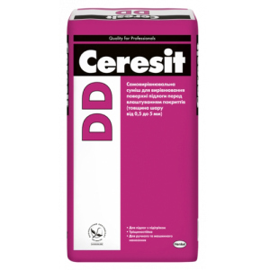 Для вирівнювання бетонних цементно-піщаних основ 0,5-5 мм Ceresit DD 25 кг краща модель в Черкасах