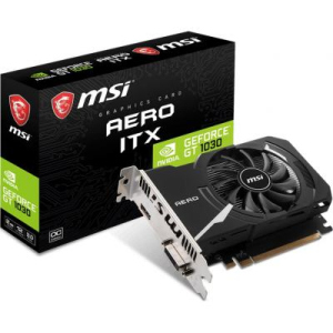 Відеокарта MSI GeForce GT1030 2048MB AERO ITX OC (GT 1030 AERO ITX 2GD4 OC). 53761 в Черкасах