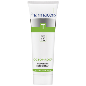 Заспокійливий крем для обличчя Pharmaceris T Octopirox SPF15 30 мл (5900717141711) ТОП в Черкасах