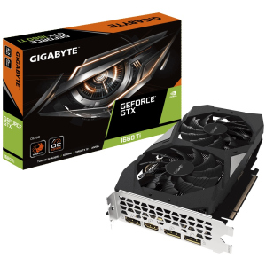 Відеокарта Gigabyte GeForce GTX 1660 Ti OC 6G (GV-N166TOC-6GD) краща модель в Черкасах