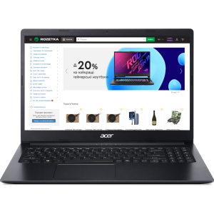 Ноутбук Acer Aspire 3 A315-34-P1VK (NX.HE3EU.05D) Charcoal Black лучшая модель в Черкассах