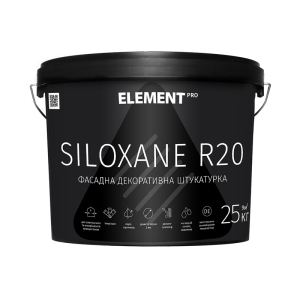 Фасадна штукатурка ELEMENT PRO SILOXANE R20 25 кг Біла ТОП в Черкасах