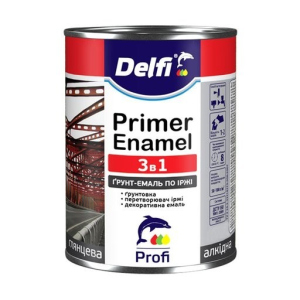 Грунт-емаль Delfi Primer Enamel 3в1 червона 2.8 кг