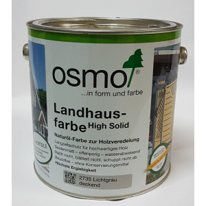 Непрозрачная краска для наружных работ OSMO LANDHAUSFARBE 2735 – (дымчато-серая) 2.5 л. лучшая модель в Черкассах