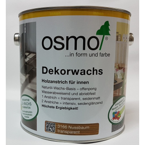 Кольорова олія OSMO DEKORWACHS Transparente töne 3166 – (горіх) 0.125 л.